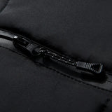 Campera Hombre Plumas Blanca con Capucha Invierno