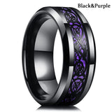 Anillo Dragon Celta - 21 Colores Acero Inoxidable