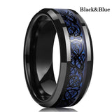 Anillo Dragon Celta - 21 Colores Acero Inoxidable