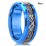 Anillo Dragon Celta - 21 Colores Acero Inoxidable