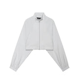 Campera Mujer Frente con Cierre Cuello Alto Manga Larga