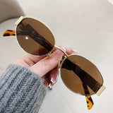 (73% off) Gafas de sol ovaladas de moda para mujer – Estilo retro y tendencia