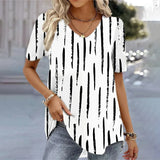 (sólo 50 en Promo!) Camiseta Remera en V Cartoon 3d Women's
