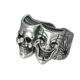 Anillo Joker Dos Caras - Punk Retro Ajustable