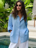 Camisa Blusa Larga Varios Colores