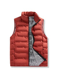 Chalecos clásicos de plumón para hombre, resistentes al viento, de invierno, con cuello alto.