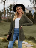 Saco Mujer Rayas Manga Larga con Botones Estilo Casual Elegante