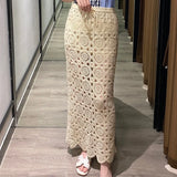 maxi skirts women long hook hollow out lace skirts women summer long maxi lace skirts woman  long skirt