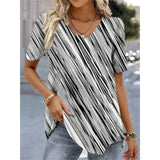 (sólo 50 en Promo!) Camiseta Remera en V Cartoon 3d Women's