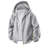 Campera Hombre UPF50+ Rompeviento con Capucha Verano