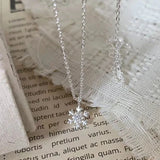 Collar Copo de Nieve Plata 925 - Delicado y Elegante