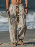 Pantalones Ligeros Playa Estampados Hombre
