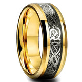 Anillo Dragon Celta - 21 Colores Acero Inoxidable