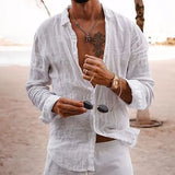 Camisa Blusa Fina Algodon Primavera Verano Unisex Hombre