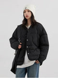 CHIC VEN Women Down Coats Solid Loose Casual New 90 White Duck Down Female Down Jacket Warm Overcoat Autumn Winter 2024