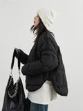 CHIC VEN Women Down Coats Solid Loose Casual New 90 White Duck Down Female Down Jacket Warm Overcoat Autumn Winter 2024