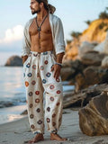 Pantalones Ligeros Playa Estampados Hombre