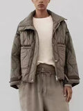 Campera Acolchada Cuello Alto