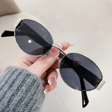 (73% off) Gafas de sol ovaladas de moda para mujer – Estilo retro y tendencia