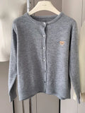 (sólo 50 en Promo!) Cardigan Tejido con Bordado – Estilo Japonés Casual 80%off