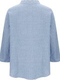 Camisa a Rayas Celeste/Gris