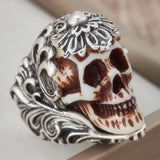 Anillo Calavera Hip-Hop Ajustable - Unisex