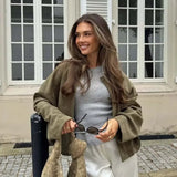 Chaqueta Faux Gamuza