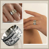 Anillo I Am Enough - Mensaje Motivacional para Mujer