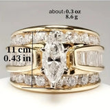 Anillo Corte Marquesa - Lujo para Aniversario