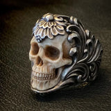 Anillo Calavera Hip-Hop Ajustable - Unisex