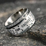 Anillo I Am Enough - Mensaje Motivacional para Mujer