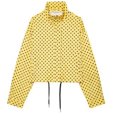 Campera Bomber Mujer Lunares Oversize Manga Larga