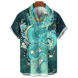 Camisa de manga corta hawaiana para hombres. Camisas diseños 3D