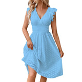 Vestido de Encaje Primavera Verano
