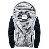 Campera Abrigo Invierno con Capucha y Cierre Hombre
