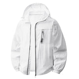 Campera Hombre UPF50+ Rompeviento con Capucha Verano