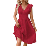 Vestido de Encaje Primavera Verano