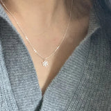 Collar Copo de Nieve Plata 925 - Delicado y Elegante