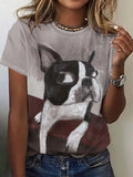 (sólo 50 en Promo!) Camiseta Remera en V Gatos Cat Women's