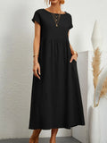 Vestido Largo Minimal de Corte Limpio