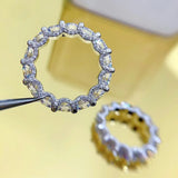Anillo Rueda de Cristal Zircon - Lujo Minimalista