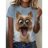 (sólo 50 en Promo!) Camiseta Remera en V Gatos Cat Women's
