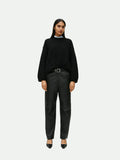 Suéter Oversize - Cuello Redondo y Mangas Farol