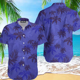 Camisa hawaiana para hombre. Camisa de playa con estampado de flores.