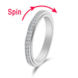 Anillo Spinner Antiestres - Acero Inoxidable Fidget