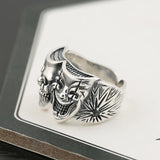 Anillo Joker Dos Caras - Punk Retro Ajustable
