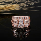 Anillo Corte Marquesa - Lujo para Aniversario