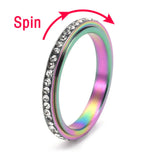 Anillo Spinner Antiestres - Acero Inoxidable Fidget