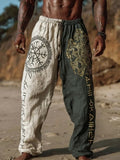 Pantalones Ligeros Playa Estampados Hombre