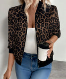 Campera Bomber Mujer Brillo con Cierre Liviana Manga Larga